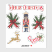 Kerst stickers set van 6 01 (Vel)