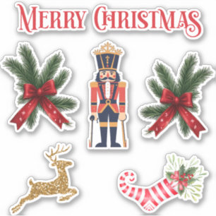 Kerst stickers set van 6 01
