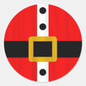 Kerst stickers/Sinterklaaspak Ronde Sticker (Voorkant)