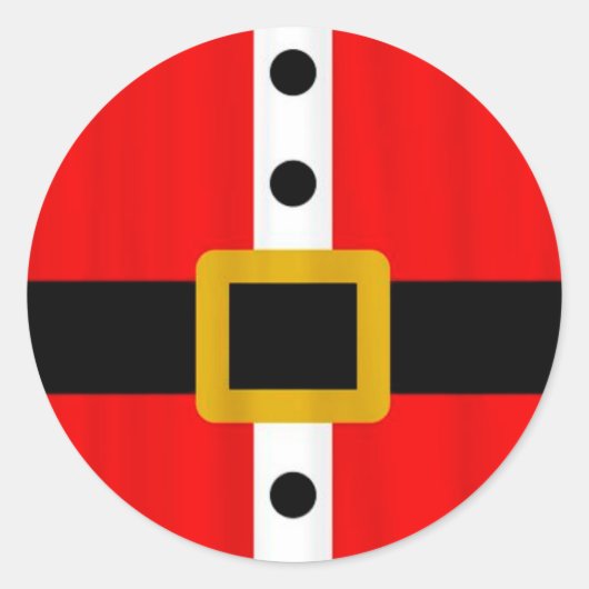 Kerst stickers/Sinterklaaspak Ronde Sticker (Voorkant)