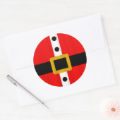 Kerst stickers/Sinterklaaspak Ronde Sticker (Envelop)