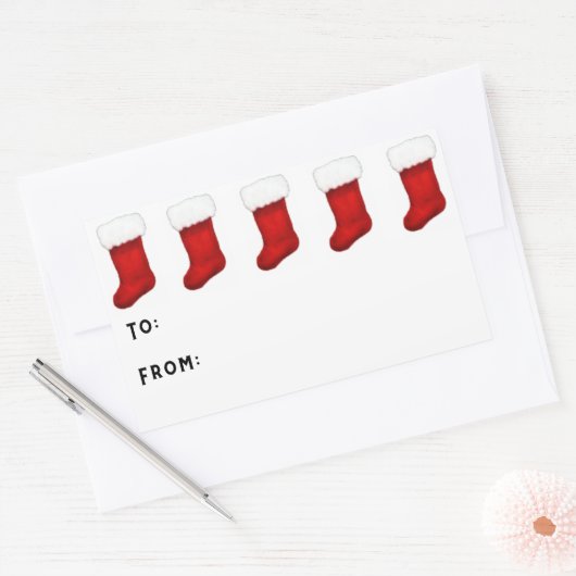 Kerst stickers sjabloon (Envelop)