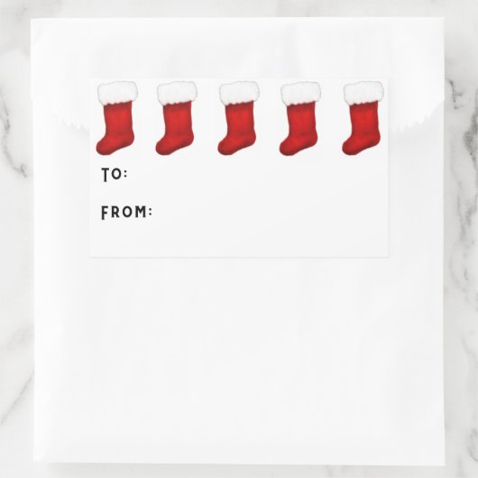 Kerst stickers sjabloon (Tas)