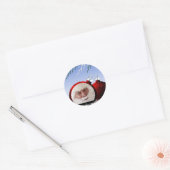 Kerst stickers Sjabloon voor Santa Ornament-foto (Envelop)