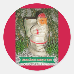 Kerst stickers van de Kerstman van het