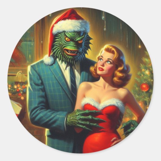 Kerst stickers van dieren (Voorkant)