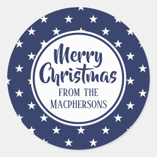 Kerst stickers van Navy Stars (Voorkant)