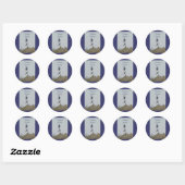 Kerst stickers van vuurtoren van Cape Hatteras (Vel)