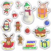 Kerst stickers verpakking (Voorkant)