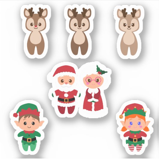 Kerst stickers verpakking (Voorkant)
