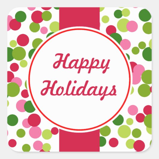 Kerst stickers voor Bright Retro (Voorkant)