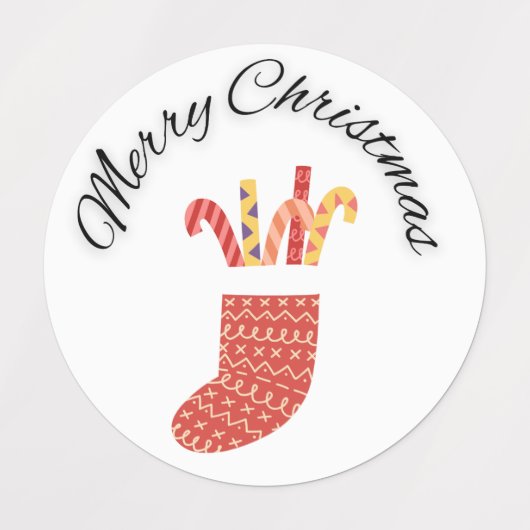 Kerst stickers voor cadeau (Design 2)