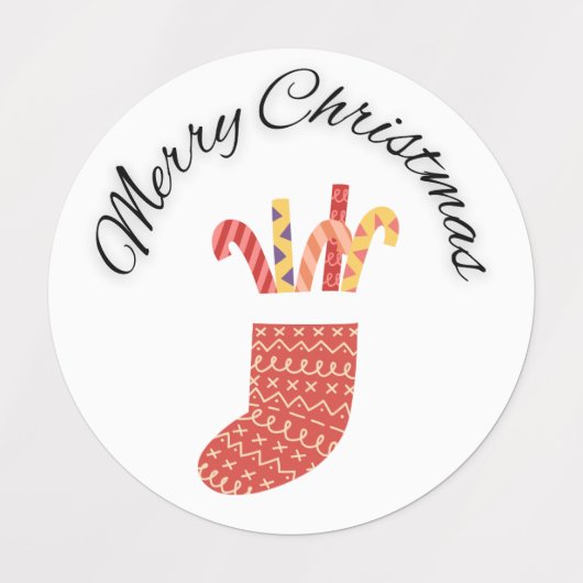Kerst stickers voor cadeau (Design 1)
