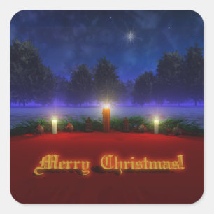 Kerst stickers voor helderdere Visies
