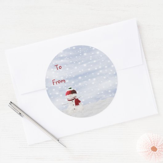 Kerst Sticky Label Gift Label (Envelop)