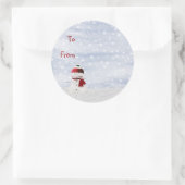 Kerst Sticky Label Gift Label (Tas)