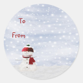 Kerst Sticky Label Gift Label