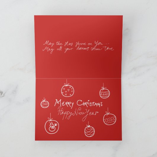 Kerst Stier Grappig Astrologie Dierenriem Rood Koe Feestdagen Kaart (Binnen)