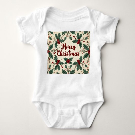 Kerst  stijl Baby Bodysuits (Voorkant)