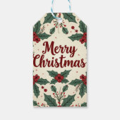 Kerst stijl cadeau Labels Cadeaulabel (Achterkant)