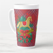 kerst stijl latte mok (Linkerhoek)