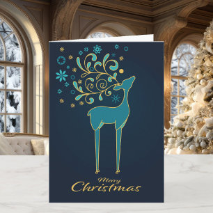 Kerst Stijlvolle Moderne Nieuwsbrief Kaart