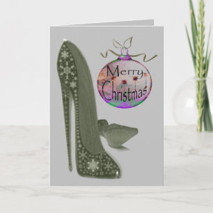 Kerst Stiletto personaliseren Wenskaart Feestdagen Kaart