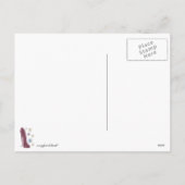 Kerst Stiletto Schoenen en Sneeuwvlokken Art Feestdagenkaart (Achterkant)