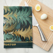 Kerst stille heilige en sterrennacht theedoek (Quarter Fold)