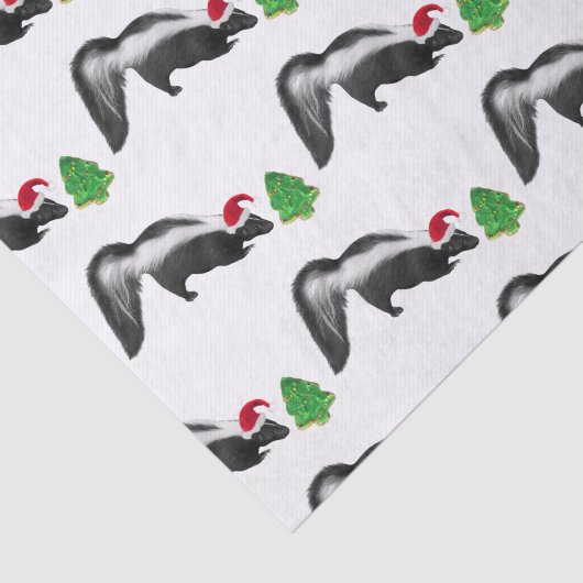 Kerst stinkdier weefsel papier (Detail)