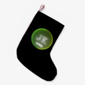 Kerst Stocking Green JK 2025 Kleine Kerstsok (Voorkant (Hangend))