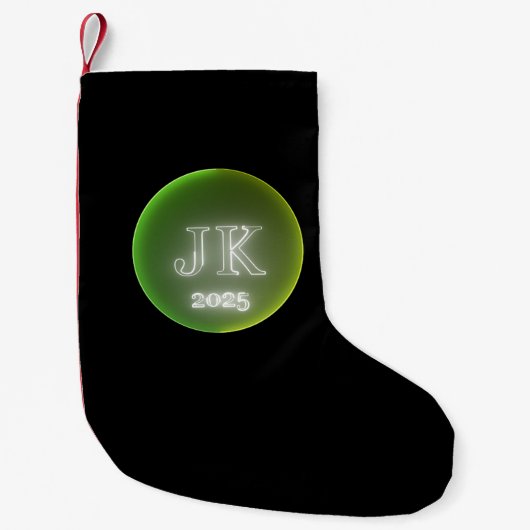 Kerst Stocking Green JK 2025 Kleine Kerstsok (Voorkant)