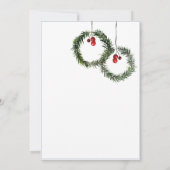 Kerst Stoffig Blauw Winter Feestelijke bruiloft Kaart (Achterkant)