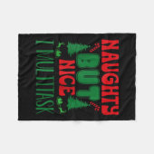 Kerst stout maar leuk ik multitask winter holi fleece deken (Voorkant (Horizontaal))