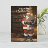 Kerst stoute of leuke lijst van Sinterklaas 1 Feestdagenkaart (Staand voorkant)