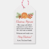 Kerst Stovetop Potpourri Gift Label Cadeaulabel (Voorkant)