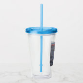 Kerst strand thema Acryl Tumbler Acryl Drinkbeker (Rechts)