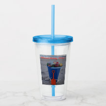 Kerst strand thema Acryl Tumbler