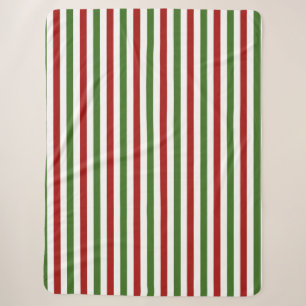 Kerst Streep Dekbed Sherpa Deken
