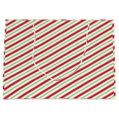 "Kerst strepen" Groot Cadeauzakje (Voorkant)
