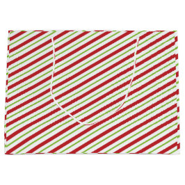 "Kerst strepen" Groot Cadeauzakje