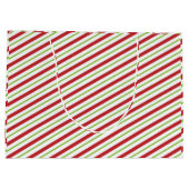 "Kerst strepen" Groot Cadeauzakje (Achterkant)