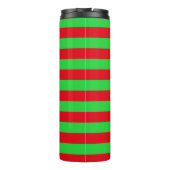 Kerst Strepen Thermosbeker (Achterkant)