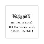 Kerst String Lights Ornamenten Retouradres Zelfinktende Stempel (Design)