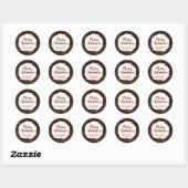 Kerst Strooidecoratie Chocolade Aangepaste Label S (Vel)