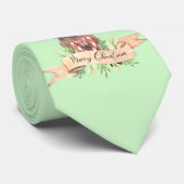 Kerst Stropdas met Puppy Hound Dog (Opgerold)