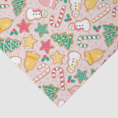 Kerst Suikerkoekje Sneeuwpoppen Snoepriet Tissuepapier (Detail)