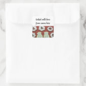 Kerst Suikerkoekjes Verpakking Sticker (Tas)