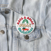 Kerst super leuk ronde button 7,6 cm (In situ)