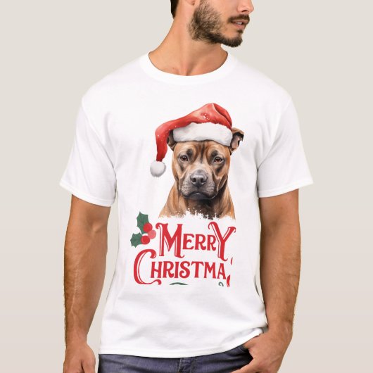 Kerst Sussex Spaniel T-shirt (Voorkant)